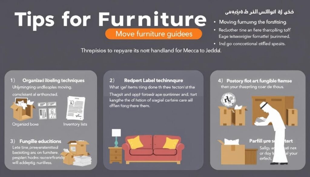 نصائح لنقل العفش من مكة إلى جدة