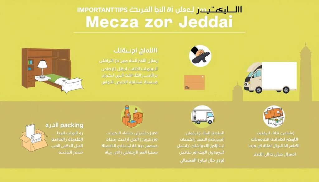 نصائح لنقل العفش من مكة إلى حي المنار جدة
