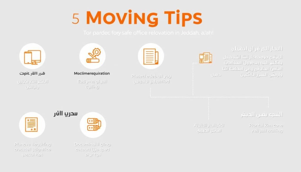 نصائح لنقل مكاتب وتجهيزات داخل جدة بشكل آمن