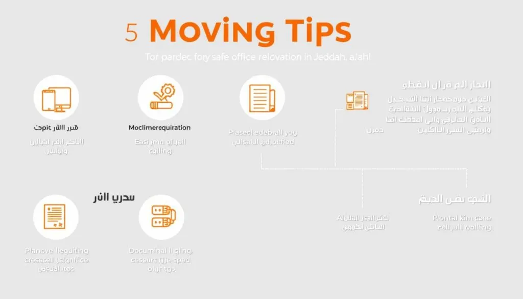 نصائح لنقل مكاتب وتجهيزات داخل جدة بشكل آمن