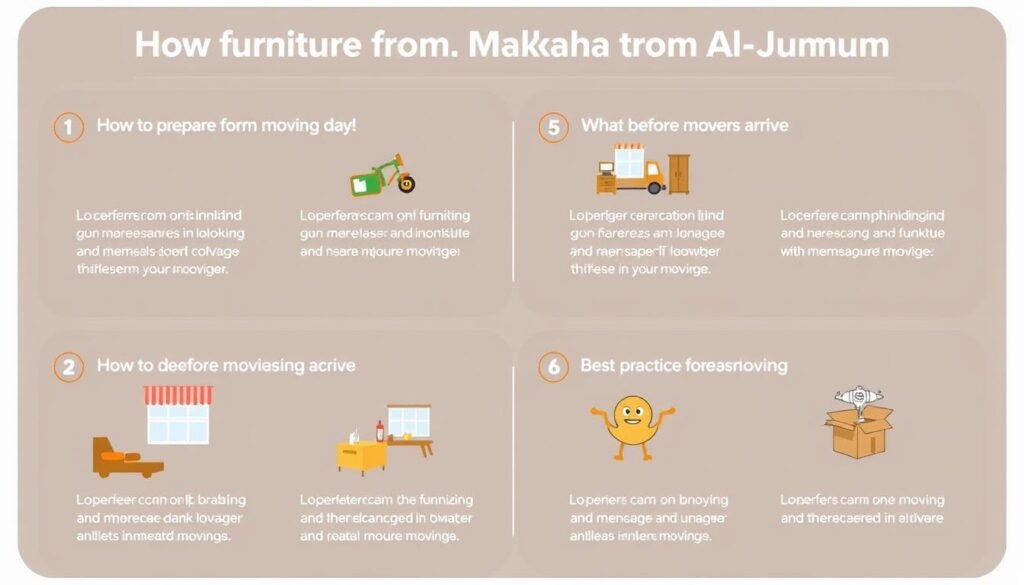 نصائح مهمة لنقل العفش من مكة إلى الجموم