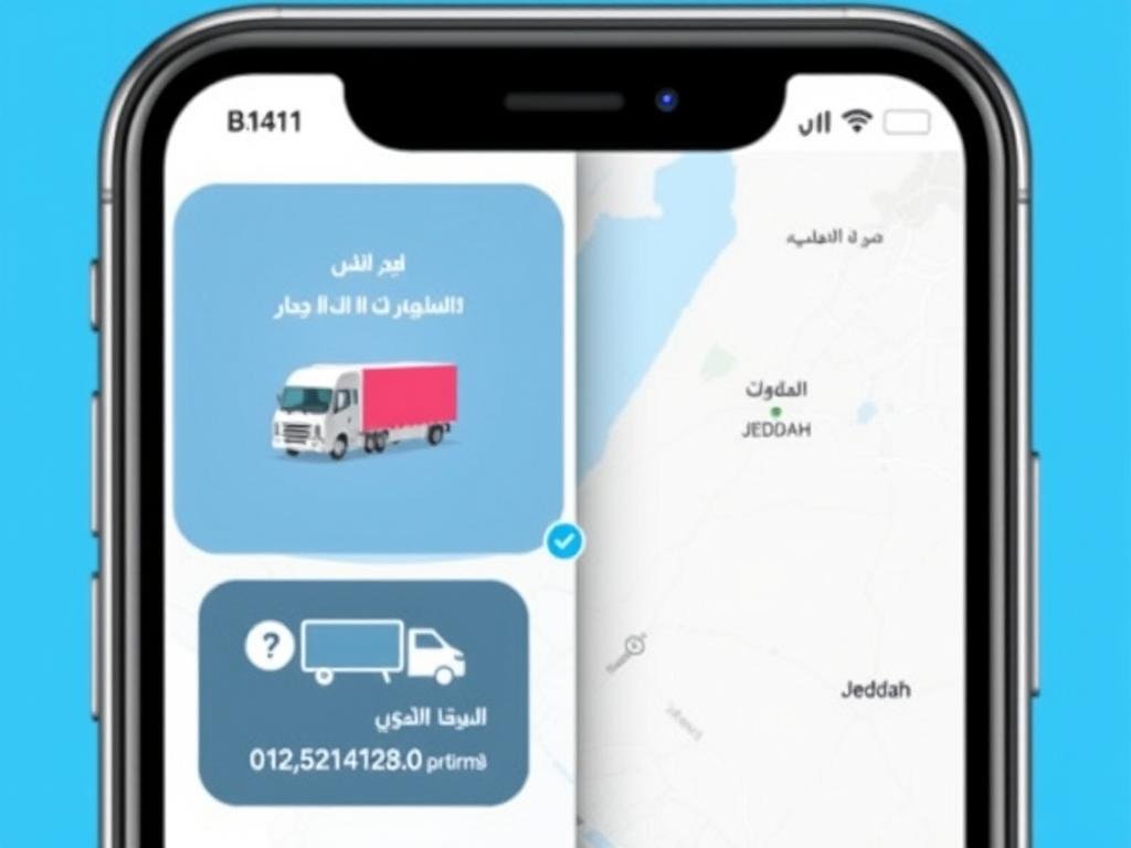 نظام المتابعة اللحظية لنقل الأثاث الداخلي داخل جدة