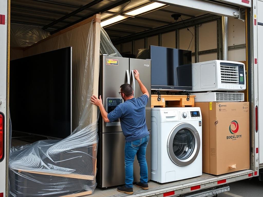 نقل أجهزة كهربائية من الجبيل إلى سكاكا