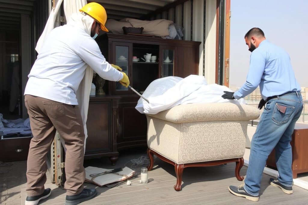 نقل الأثاث الثمين والقطع الحساسة من الجبيل إلى رأس تنورة