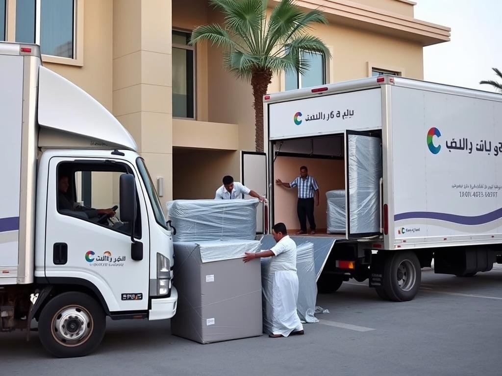 نقل الأثاث باستخدام سيارات مجهزة في جدة