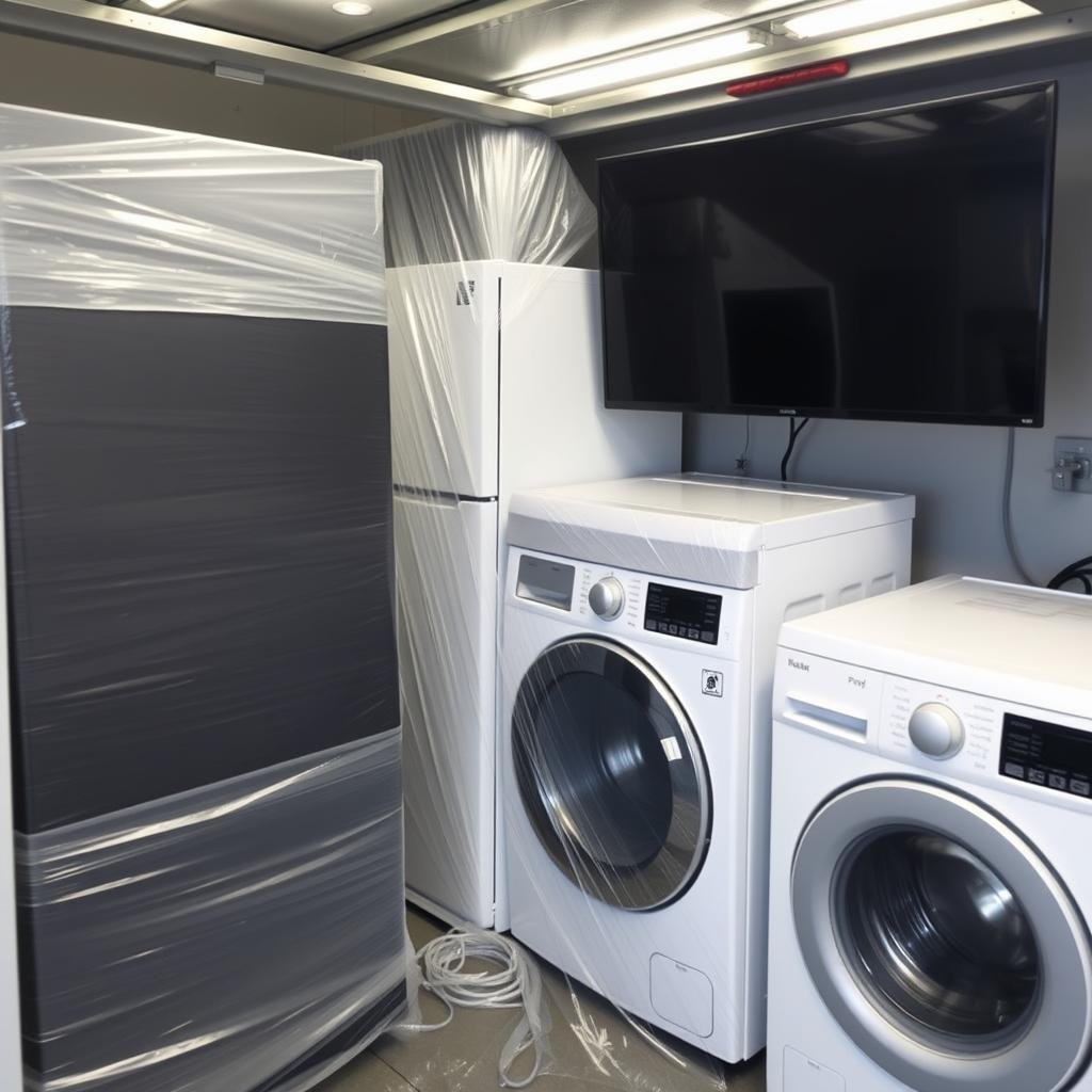 نقل الأجهزة الكهربائية بأمان من الجبيل إلى عرعر