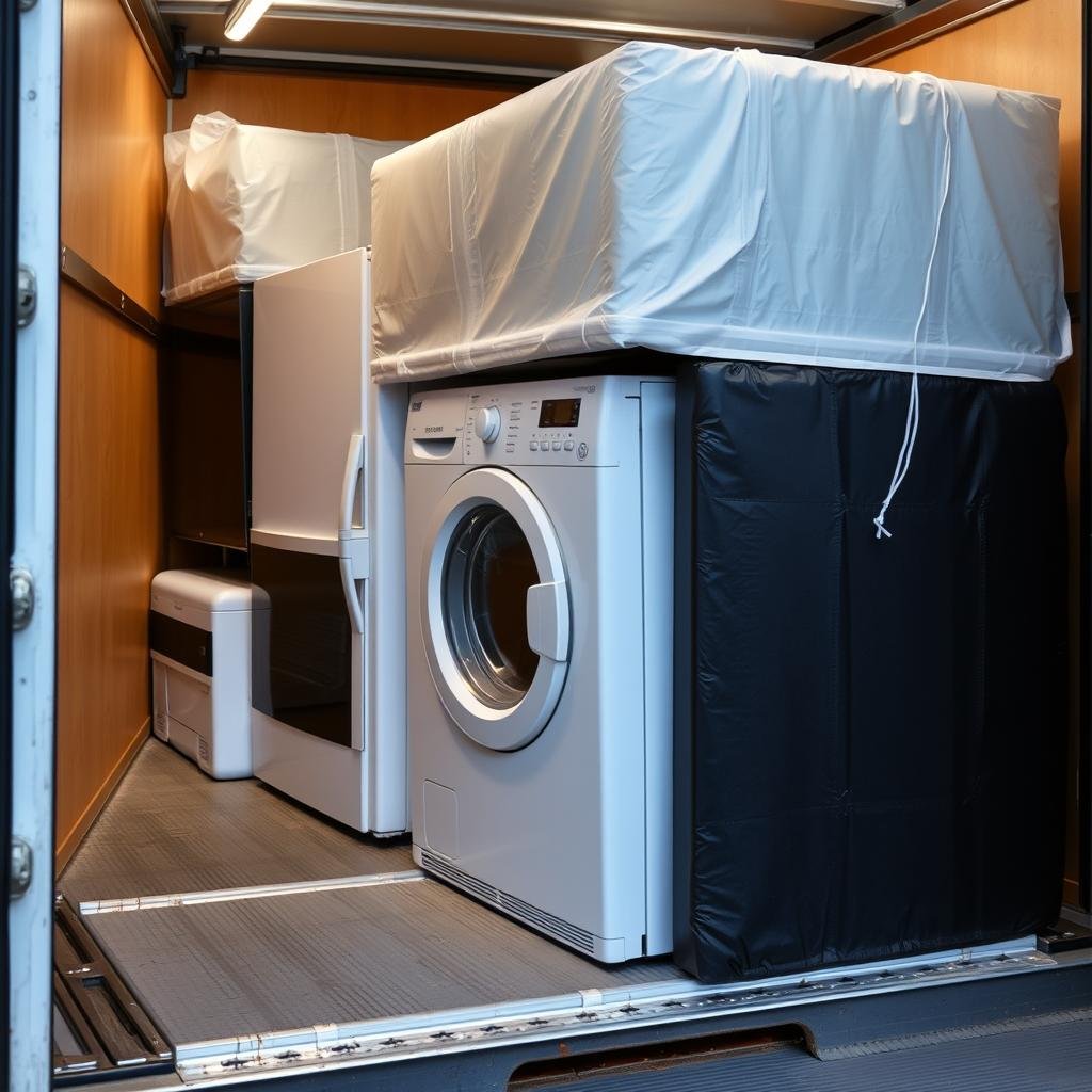 نقل الأجهزة الكهربائية بين الجبيل ورأس الخير