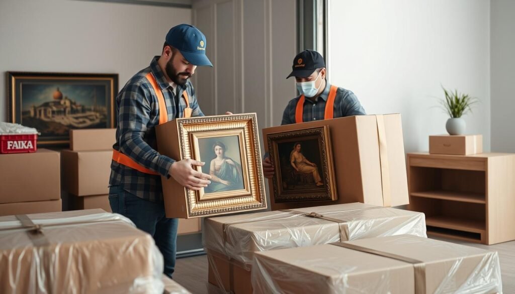 نقل القطع الثمينة والخاصة من مكة إلى حي المرجان جدة