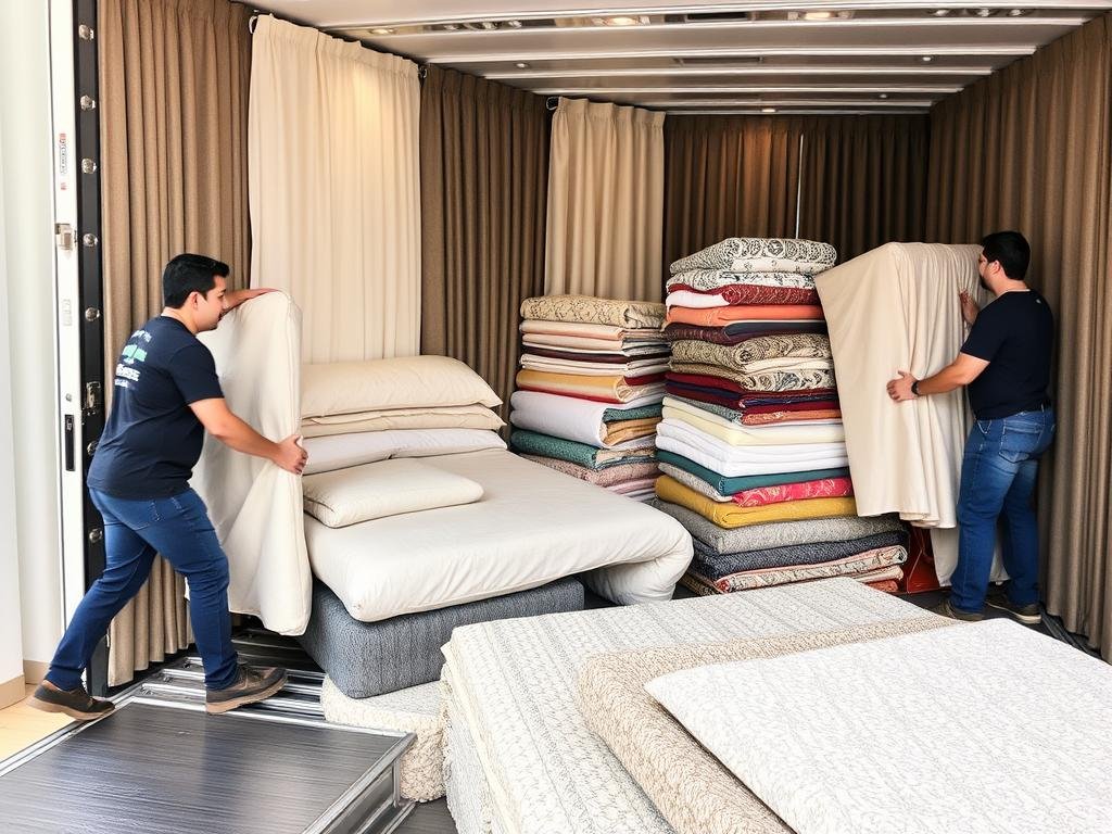 نقل المفروشات والستائر من الجبيل إلى الهفوف