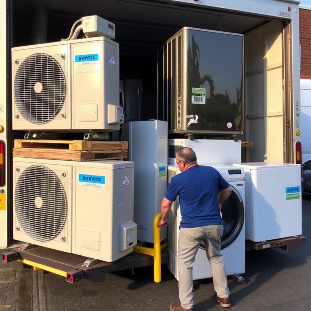 نقل المكيفات والأجهزة الكبيرة من الجبيل إلى ينبع