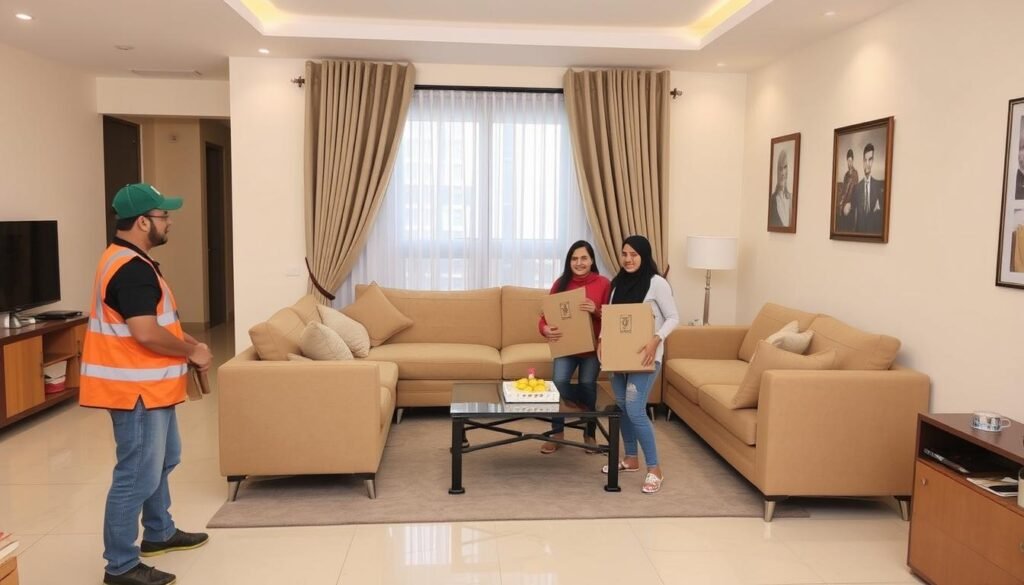 نقل عفش من الجبيل إلى النعيرية بأمان وجودة عالية