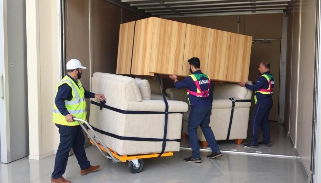 نقل عفش من الجبيل إلى ينبع بواسطة فريق محترف