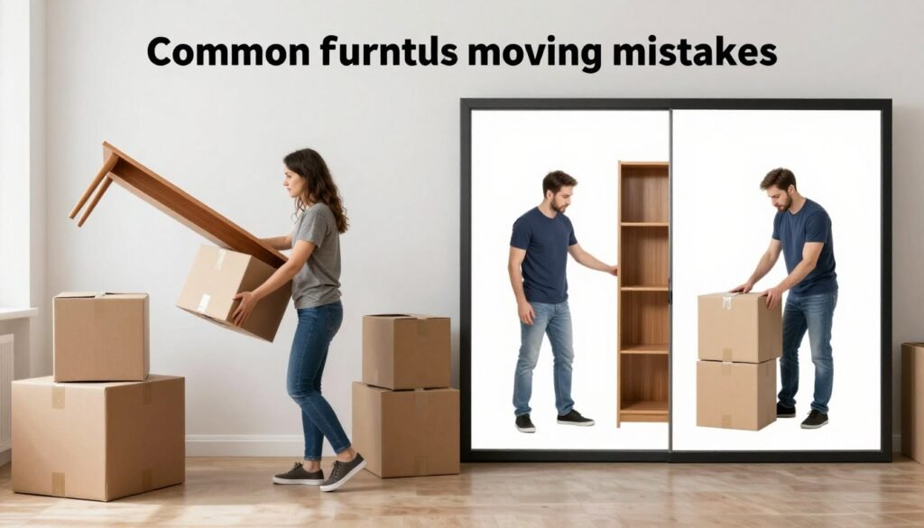 أخطاء شائعة أثناء نقل الأثاث وكيفية تجنبها أخطاء شائعة أثناء نقل الأثاث وكيفية تجنبها