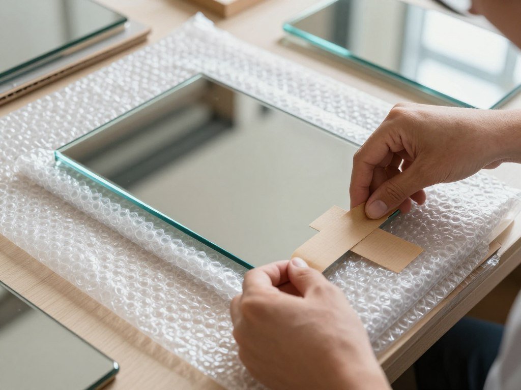 تغليف اثاث احترافي للقطع الزجاجية والهشة تغليف اثاث احترافي للقطع الزجاجية والهشة