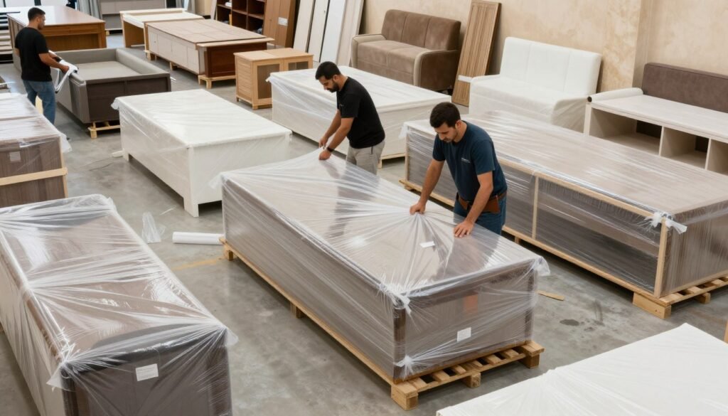 تغليف احترافي للعفش في حي الأندلس جدة