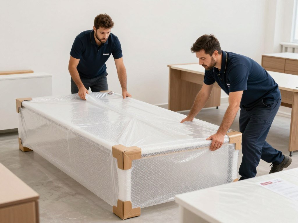 تغليف الأثاث باستخدام مواد عالية الجودة لحماية العفش أثناء النقل في جدة