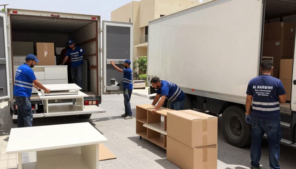 خدمة فك وتركيب وتغليف شاملة في حي المروة جدة