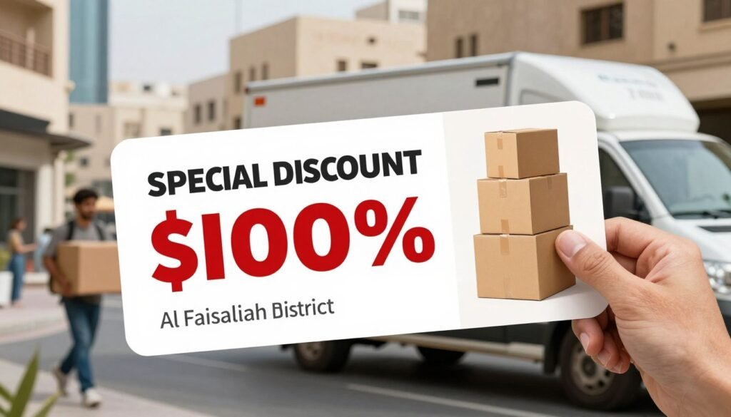 خصم خاص على نقل العفش في حي الفيصلية جدة