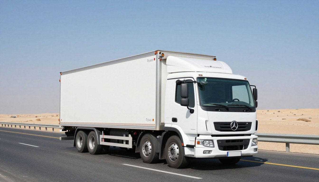 شاحنة نقل أثاث من الرياض إلى جدة على الطريق السريع