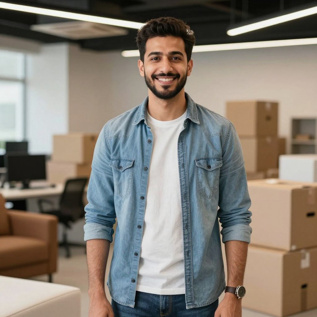 صورة لعميل راضٍ عن خدمة نقل الأثاث من الرياض إلى جدة صورة لعميل راضٍ عن خدمة نقل الأثاث من الرياض إلى جدة