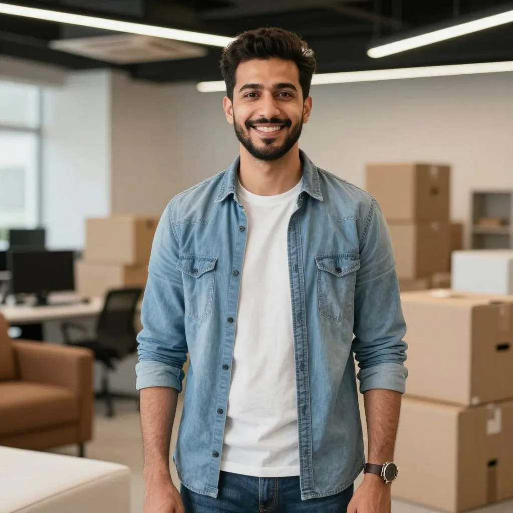 صورة لعميل راضٍ عن خدمة نقل الأثاث من الرياض إلى جدة