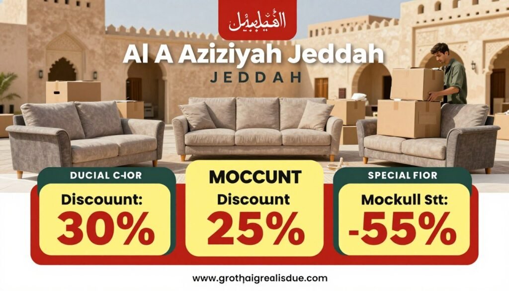 عروض خاصة على نقل العفش في حي العزيزية جدة
