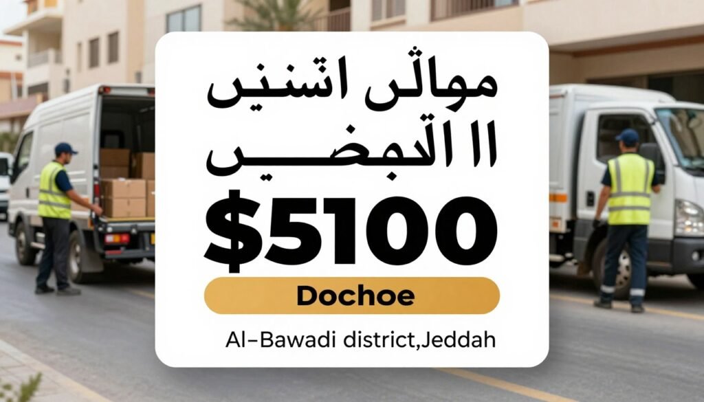 عروض خاصة لنقل العفش في حي البوادي جدة