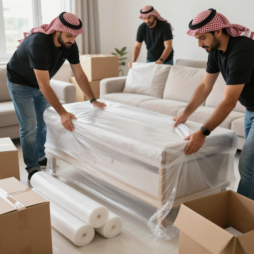 عملية تغليف الأثاث المنزلي باستخدام مواد تغليف عالية الجودة عملية تغليف الأثاث المنزلي باستخدام مواد تغليف عالية الجودة