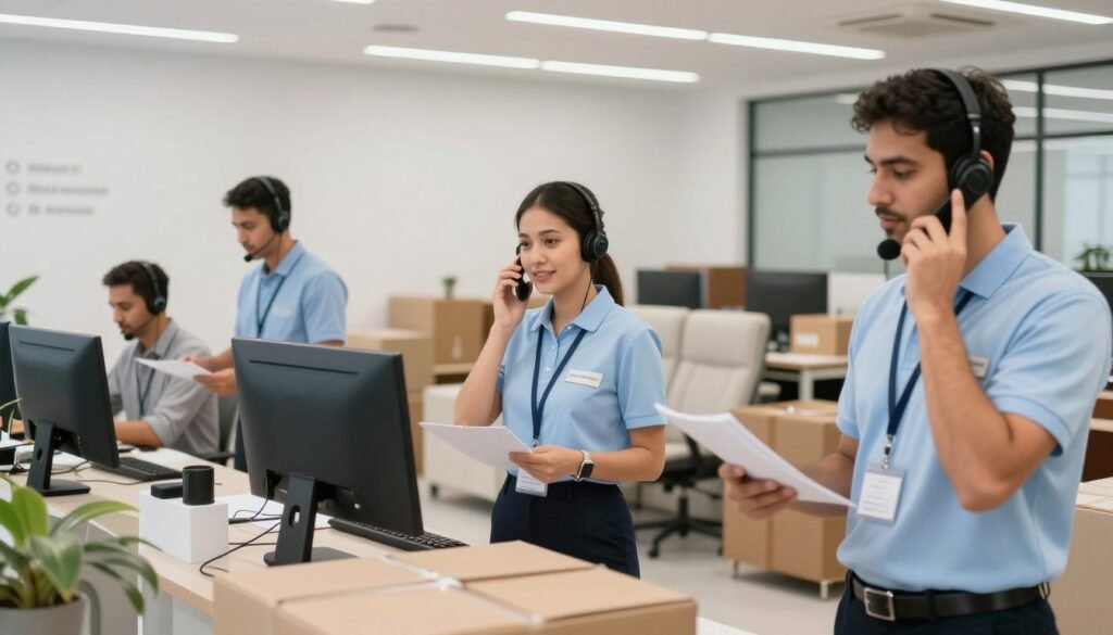 فريق خدمة العملاء جاهز للرد على استفساراتك حول نقل عفش في الرياض