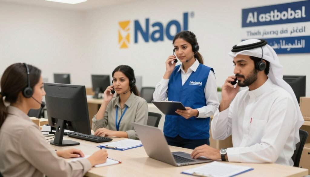 فريق خدمة العملاء في شركة نقل عفش بالخبر