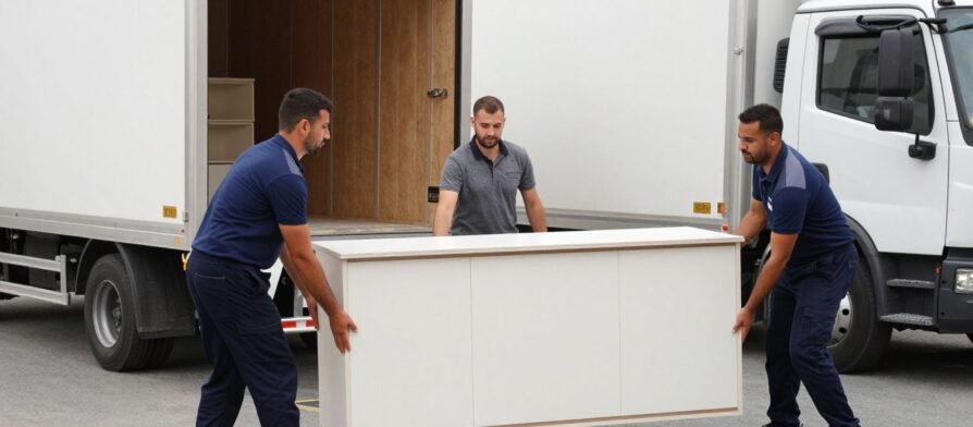 فريق محترف من شركة نقل اثاث في الدمام يقوم بنقل أثاث منزلي بعناية