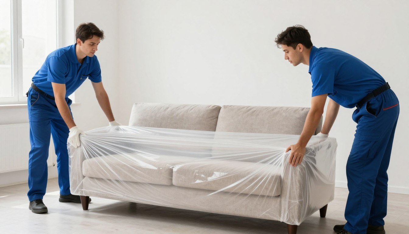 فريق محترف يقوم بنقل الأثاث المنزلي بعناية فائقة