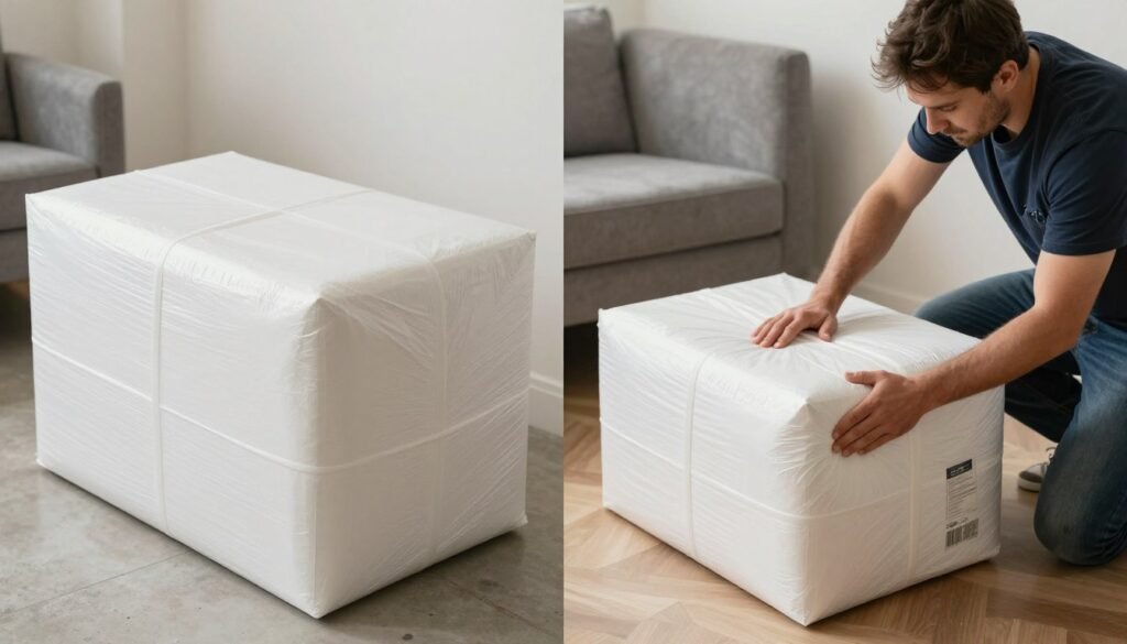 مقارنة بين تغليف اثاث احترافي والتغليف العادي مقارنة بين تغليف اثاث احترافي والتغليف العادي