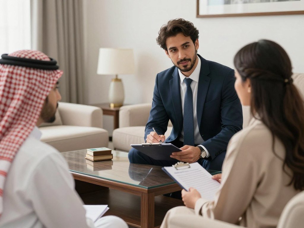 مندوب شركة نقل اثاث منازل يقوم بمعاينة الأثاث وتقدير التكلفة مندوب شركة نقل اثاث منازل يقوم بمعاينة الأثاث وتقدير التكلفة