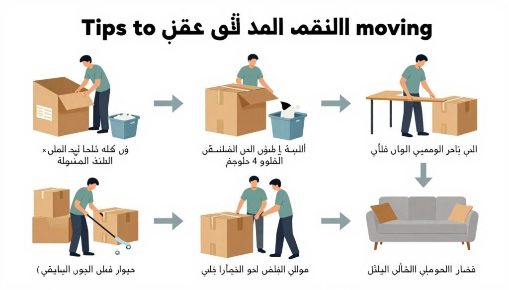 نصائح عملية لنقل العفش بأمان