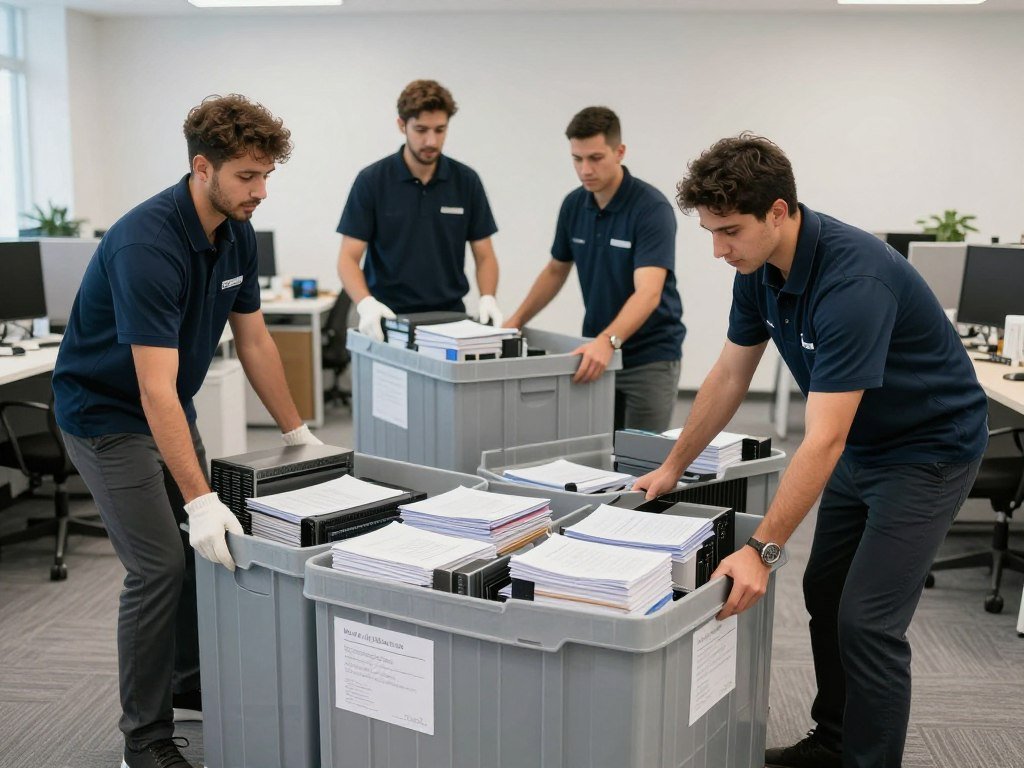 نقل المكاتب والشركات مع الحفاظ على المستندات والأجهزة في جدة