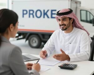 عميل يتفاوض مع شركة نقل عفش للحصول على أفضل الأسعار