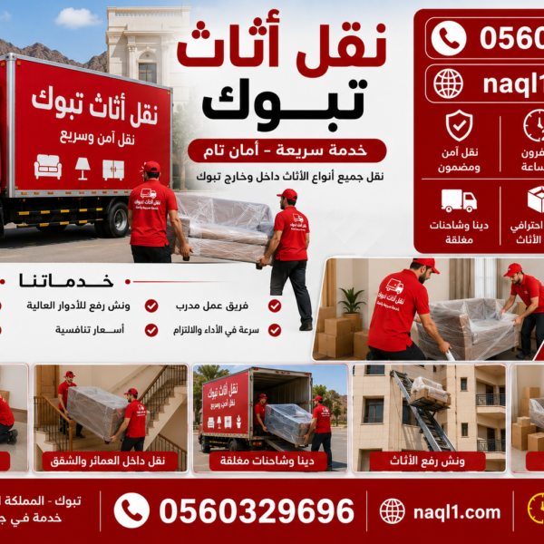 نقل اثاث تبوك مع الشركة العربية بأفضل خدمات النقل والتغليف