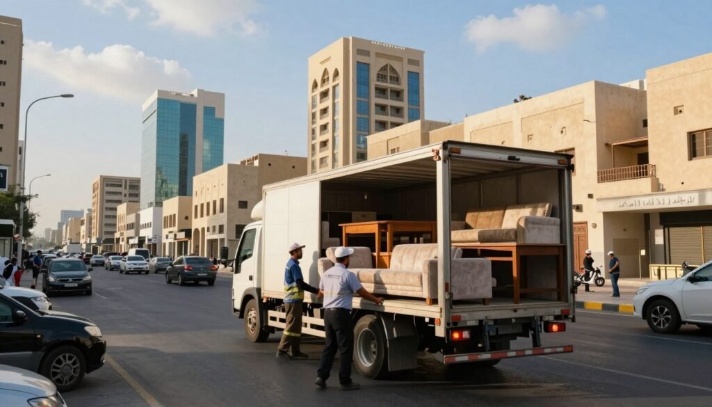 نقل الأثاث في مدن المملكة الرئيسية