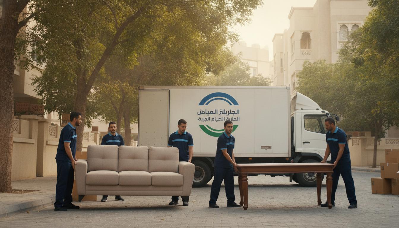 نقل عفش حي الروضة | الشركة العربية لنقل الأثاث | 📞 0560329696