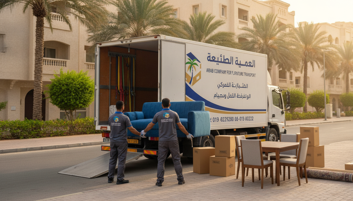 نقل عفش حي المحمدية | الشركة العربية لنقل الأثاث | 📞 0560329696