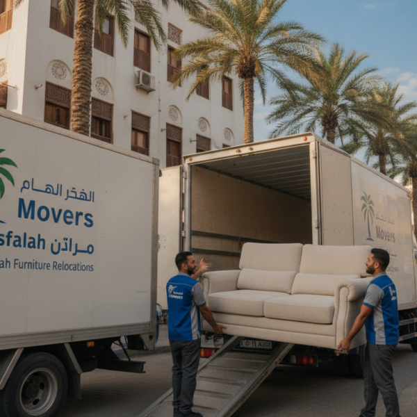 نقل عفش حي المسفلة | الشركة العربية لنقل الأثاث | 📞 0560329696