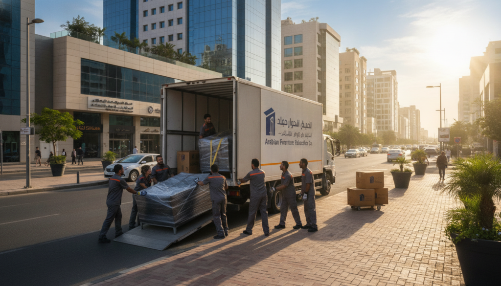 نقل عفش حي المطار | الشركة العربية لنقل الأثاث | 📞 0560329696
