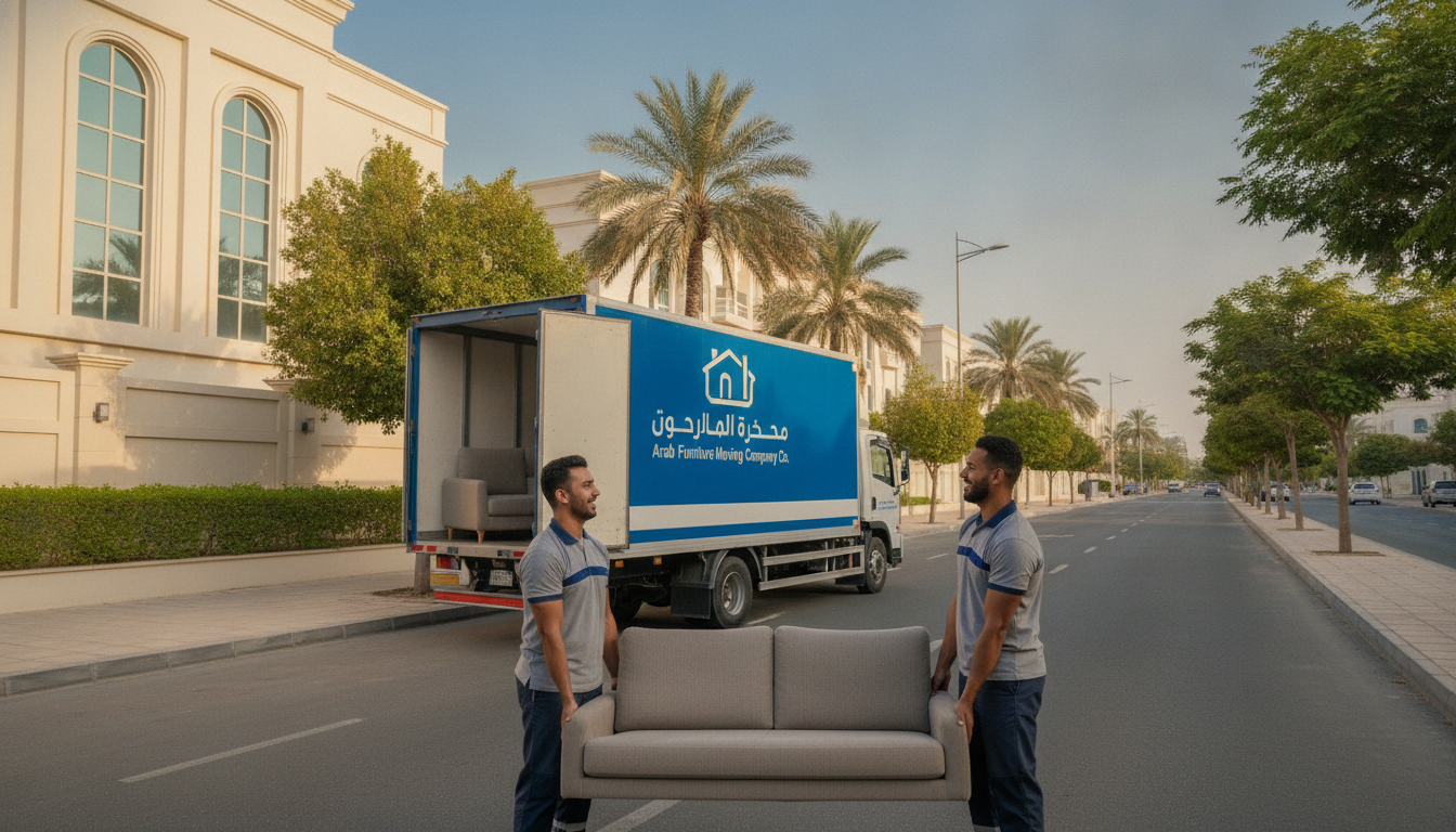 نقل عفش حي الملقا | الشركة العربية لنقل الأثاث | 📞 0560329696
