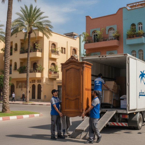 نقل عفش حي النخيل | الشركة العربية لنقل الأثاث | 📞 0560329696