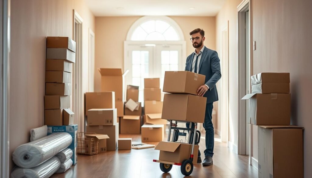 ممر خال استعدادًا ليوم نقل العفش من المنزل